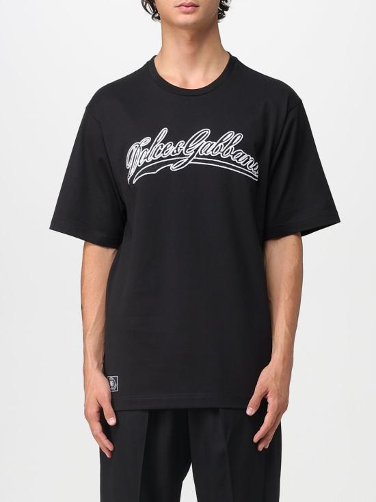 25FW 돌체앤가바나 반팔 티셔츠 G8PN9ZG7PIX N0000 Black