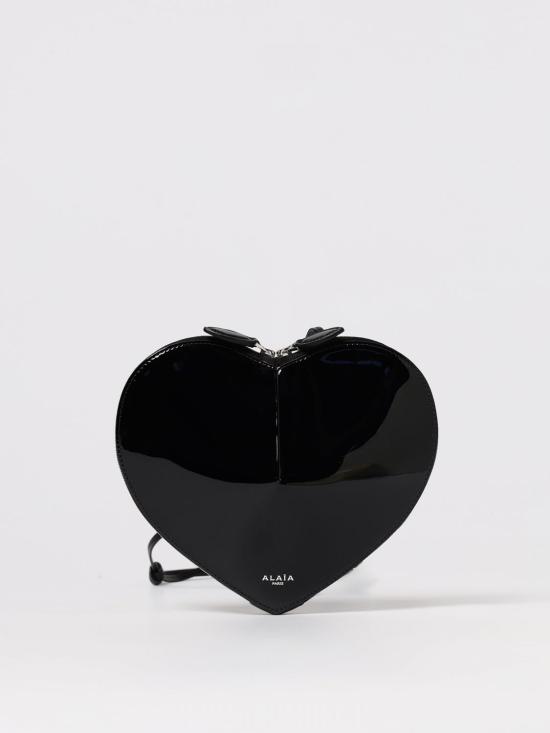 26FW 알라이아 페이턴트 레더 쾨르백 AA1P003CA189 999 Black