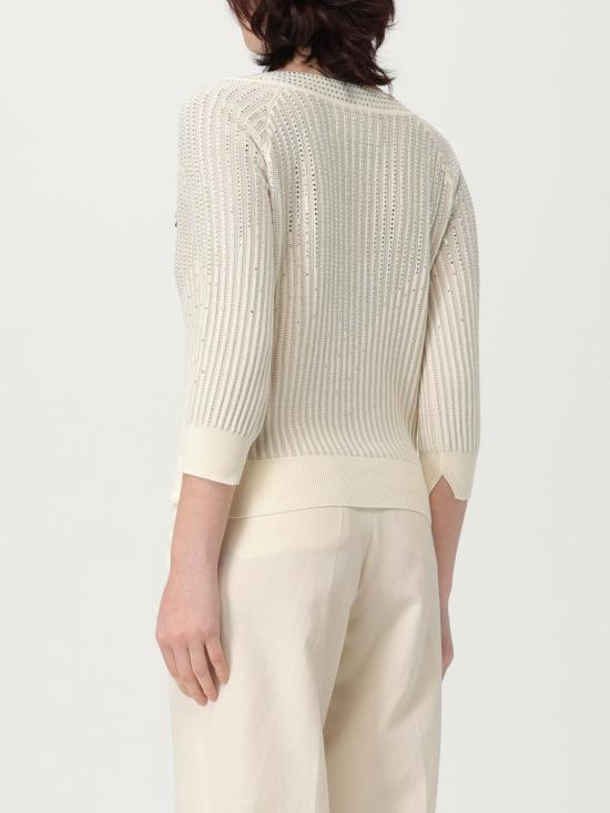 25FW 에르마노 설비노 스웨터 D465M311CTPLX B4656 White - ERMANNO SCERVINO