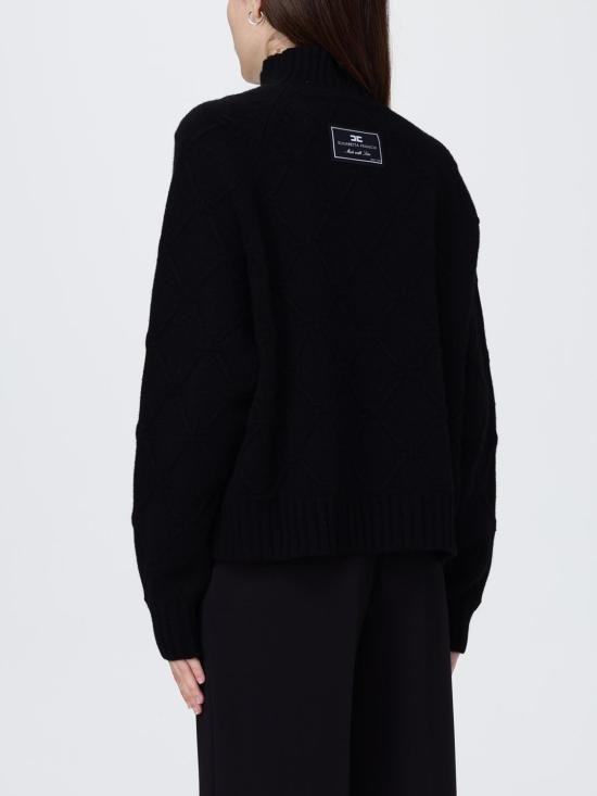 25FW 엘리자베타프랜치 터틀넥 MK55T 110 Black - ELISABETTA FRANCHI