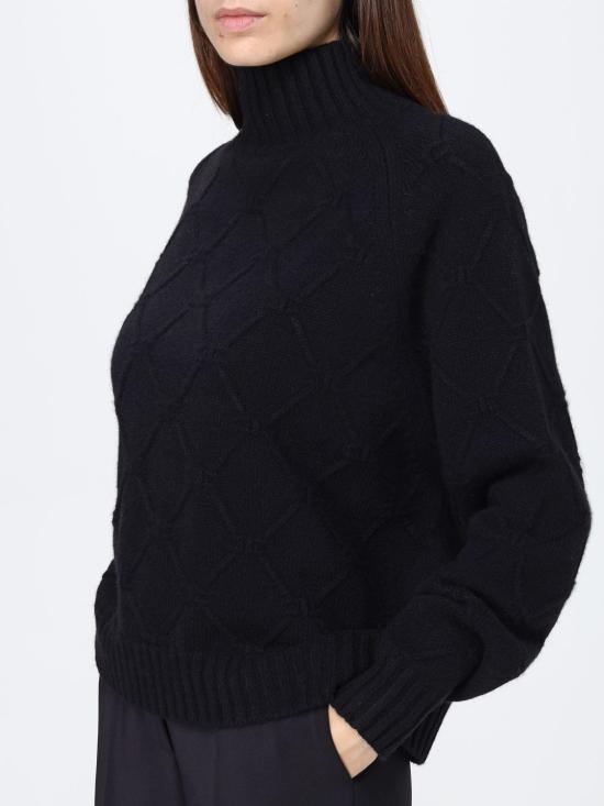 25FW 엘리자베타프랜치 터틀넥 MK55T 110 Black - ELISABETTA FRANCHI