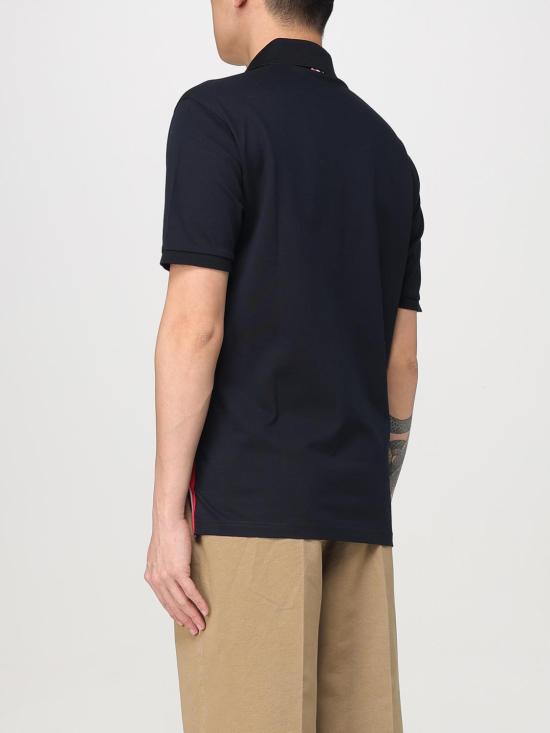 25FW 톰브라운 폴로 티셔츠 MJP022A01455 415 Navy - THOM BROWNE