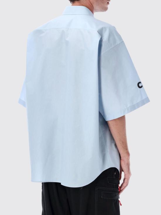 25FW 발렌시아가 반팔 셔츠 839187TNM60 4200 Gnawed Blue - BALENCIAGA