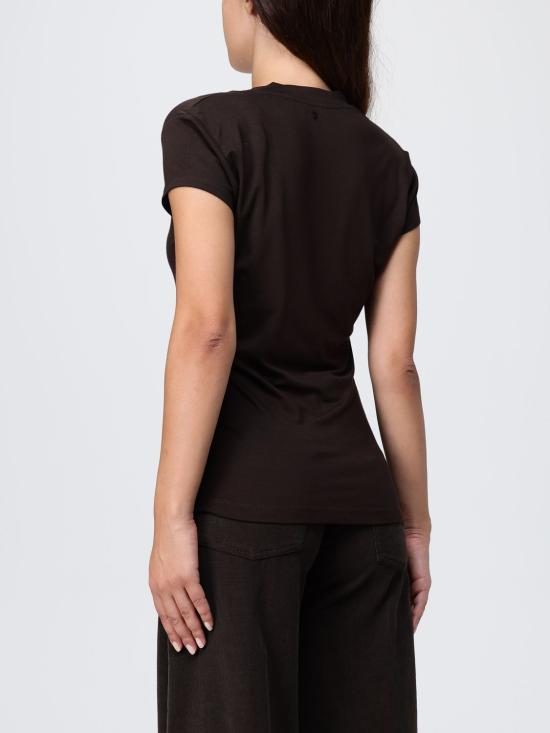 25FW 돈답 반팔 티셔츠 DS043JS0306DXXX 730 Brown - DONDUP