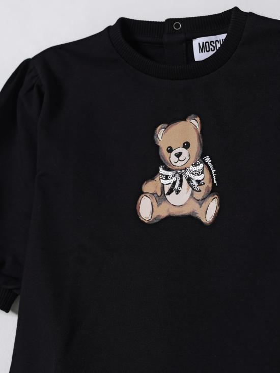 25FW [키즈] 모스키노 점프수트 MDV0CWLDA16 60100 Black - MOSCHINO