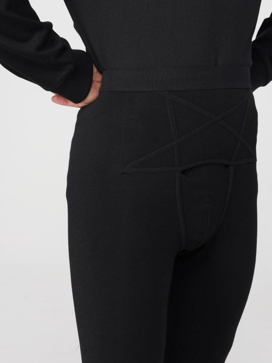 25FW 릭 오웬스 스트레이트 팬츠 RR02E1304JPTET2 09 Black - RICK OWENS