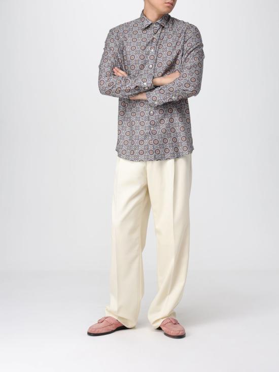 25FW 에트로 긴팔 셔츠 MRIB000199SA5M0 X0880 Grey - ETRO