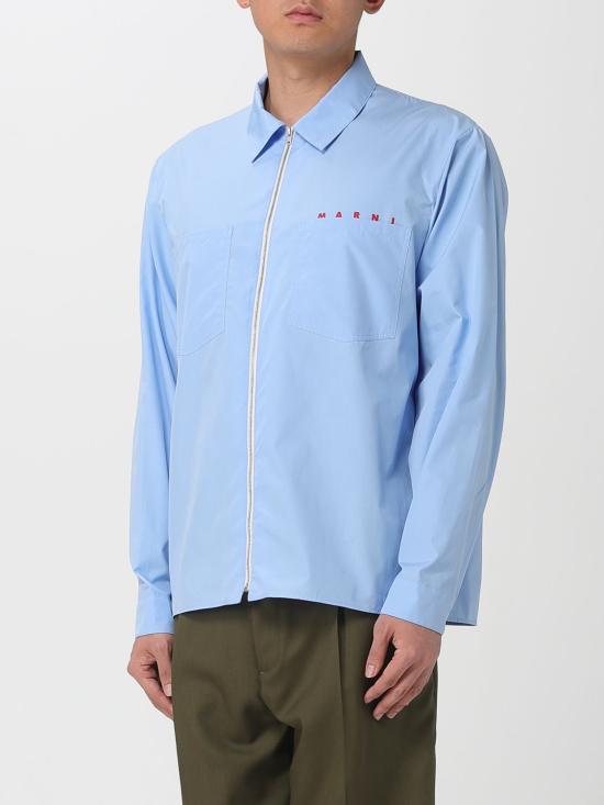 25FW 마르니 셔츠 CUMU0297P0USCT88 L2B50 Blue - MARNI