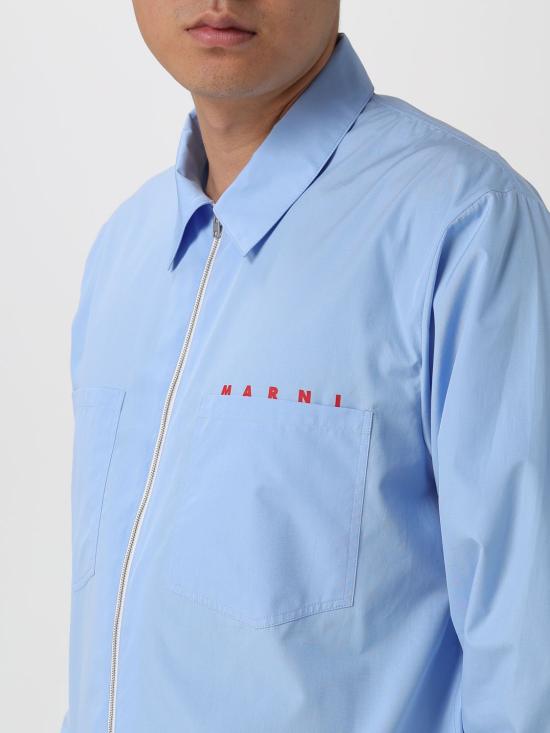 25FW 마르니 셔츠 CUMU0297P0USCT88 L2B50 Blue - MARNI