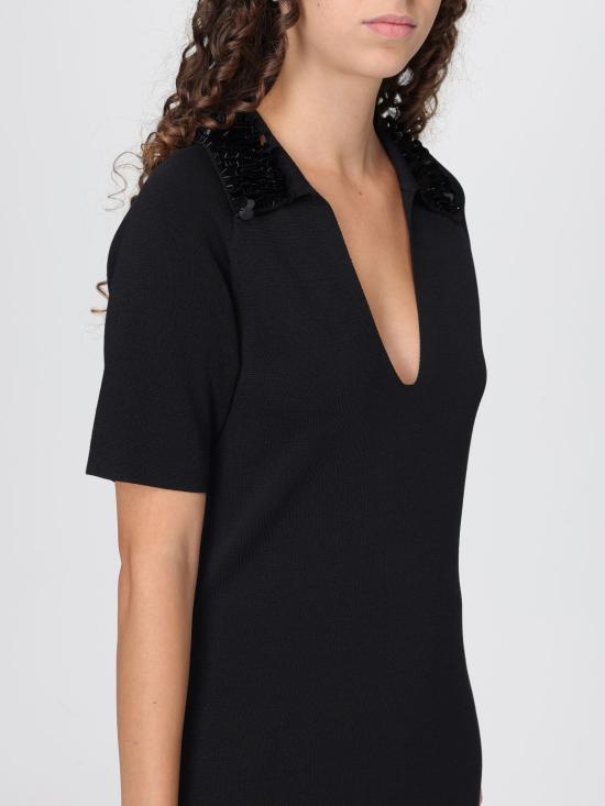 25FW 리우조 롱 원피스 CF5037MS55N 22222 Black - LIU JO