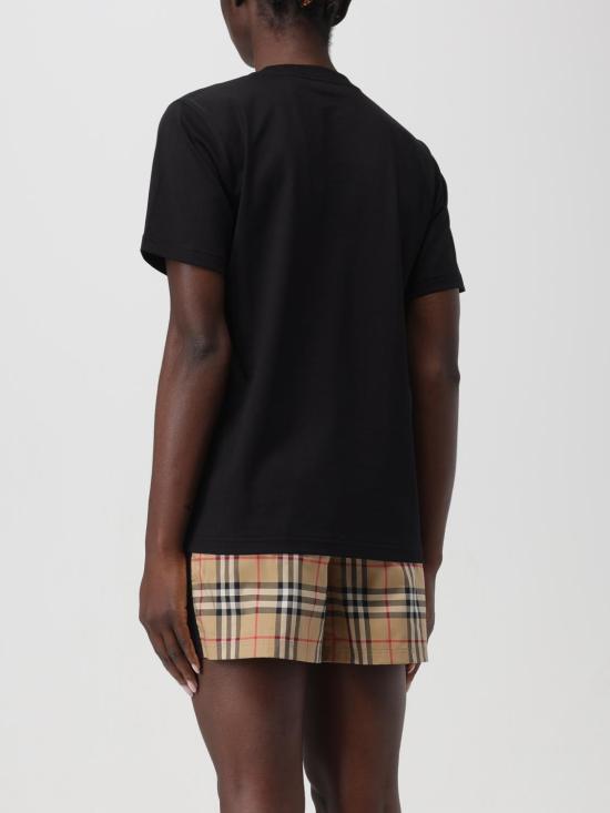 25FW 버버리 로고 코튼 티셔츠 8080324 Black - BURBERRY