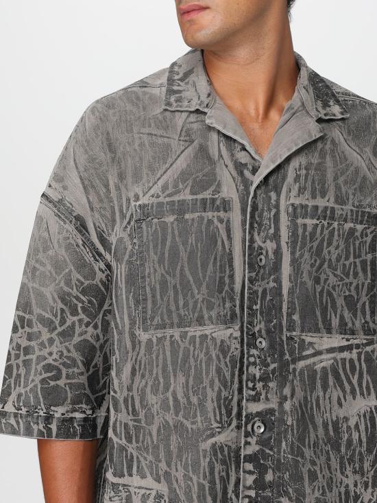 25FW 다크쉐도우 긴팔 셔츠 DU02E7294SDWF 59 Grey - DRKSHDW