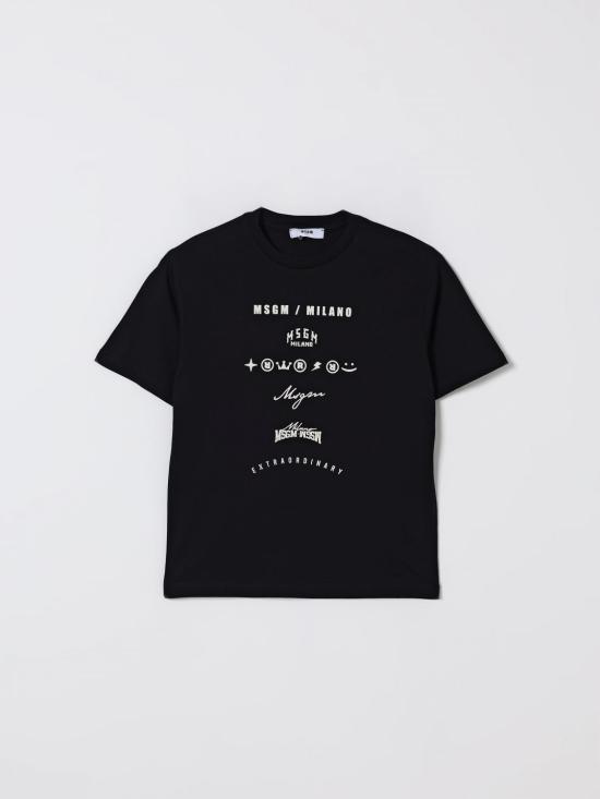 25FW [키즈] 엠에스지엠 티셔츠 F5MSJBTH222 110 Black