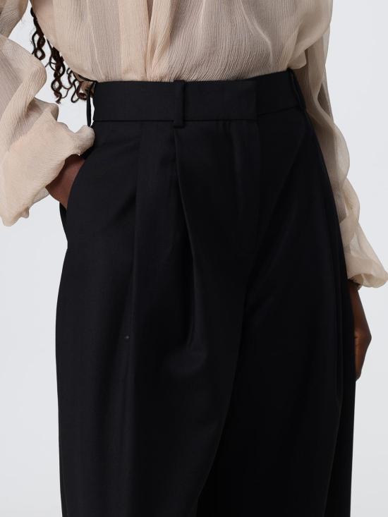 25FW 니나리찌 스트레이트 팬츠 CPA002WV0324 U9000 Black - NINA RICCI