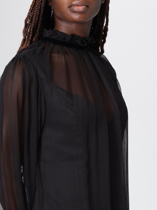 25FW 니나리찌 롱 원피스 CR0056SE1400 U9000 Black - NINA RICCI