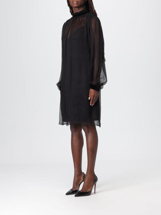 25FW 니나리찌 롱 원피스 CR0056SE1400 U9000 Black - NINA RICCI