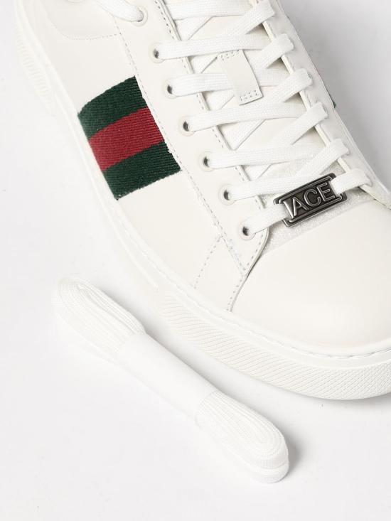 25FW 구찌 웹 스니커즈 757943AACAG 9055 White - GUCCI