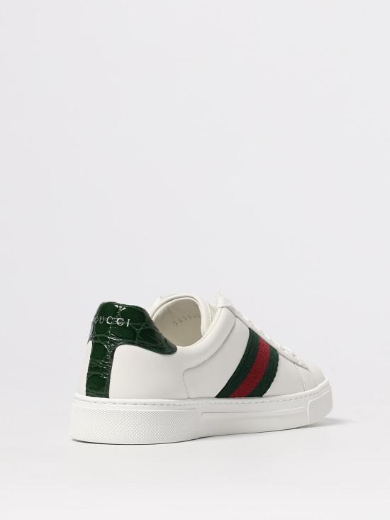 25FW 구찌 웹 스니커즈 757943AACAG 9055 White - GUCCI