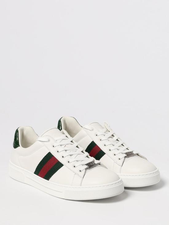 25FW 구찌 웹 스니커즈 757943AACAG 9055 White - GUCCI