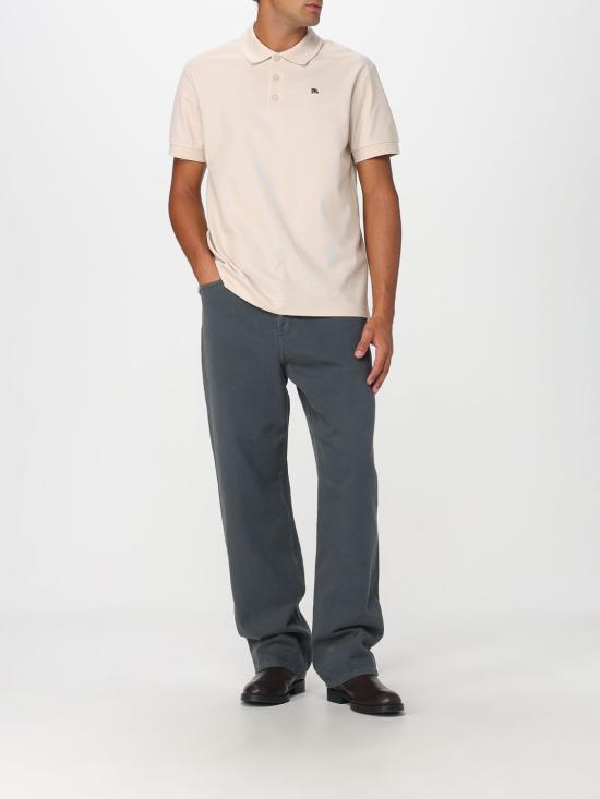 25FW 버버리 메탈 EKD 코튼 폴로 셔츠 8116180 Beige - BURBERRY