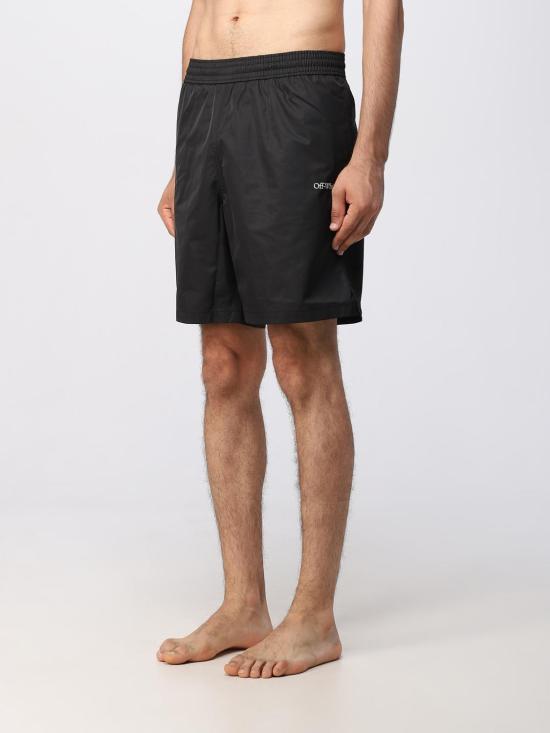 25FW 오프화이트 스윔팬츠 OMFD008F23FAB003 1001 Black - OFF WHITE