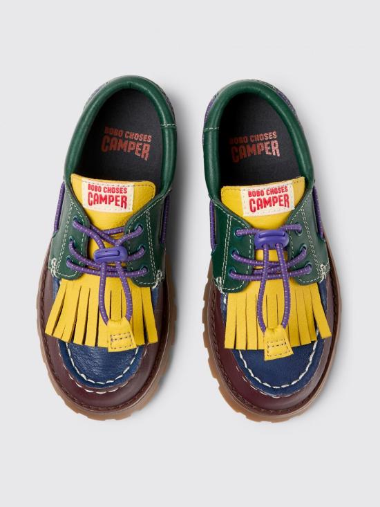 25FW [키즈] 캠퍼 모카신 K800642 002 BOBO CHOSES X CAMPER 0 Multicolor - CAMPER