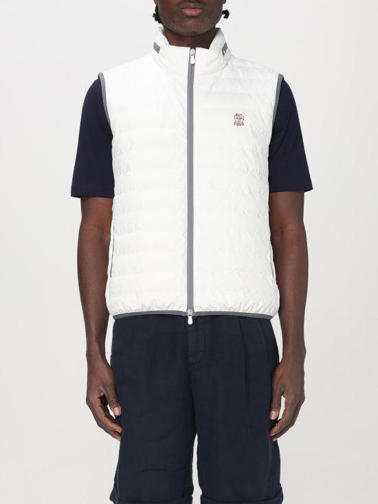 25FW 브루넬로 쿠치넬리 베스트 MM49A7460G C1085 White