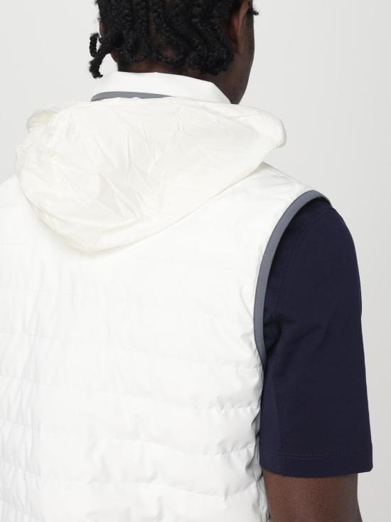 25FW 브루넬로 쿠치넬리 베스트 MM49A7460G C1085 White - BRUNELLO CUCINELLI