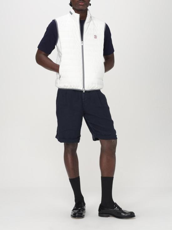 25FW 브루넬로 쿠치넬리 베스트 MM49A7460G C1085 White - BRUNELLO CUCINELLI