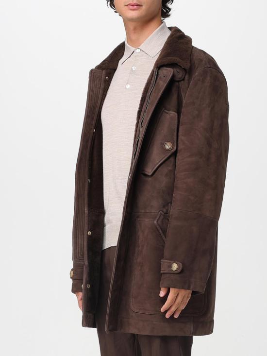 25FW 브루넬로 쿠치넬리 코트 MPSTR2056 C4255 Brown - BRUNELLO CUCINELLI