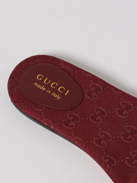 25FW 구찌 홀스빗 슬라이드 샌들 835828FAB10 6257 Burgundy - GUCCI