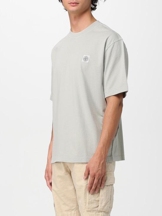 25FW 스톤 아일랜드 반팔 티셔츠 2100025S0115 V0061 Grey 1 - STONE ISLAND