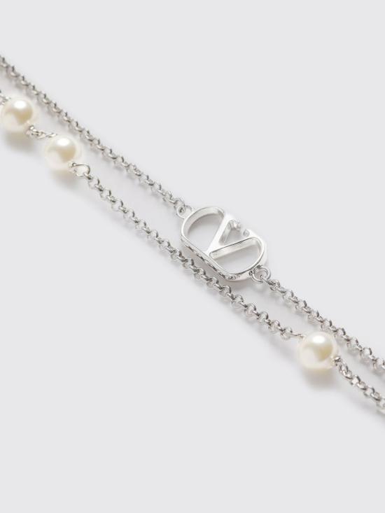 25FW 발렌티노 가라바니 네크리스 6Y2J0S34UXM 6RU Silver - VALENTINO GARAVANI