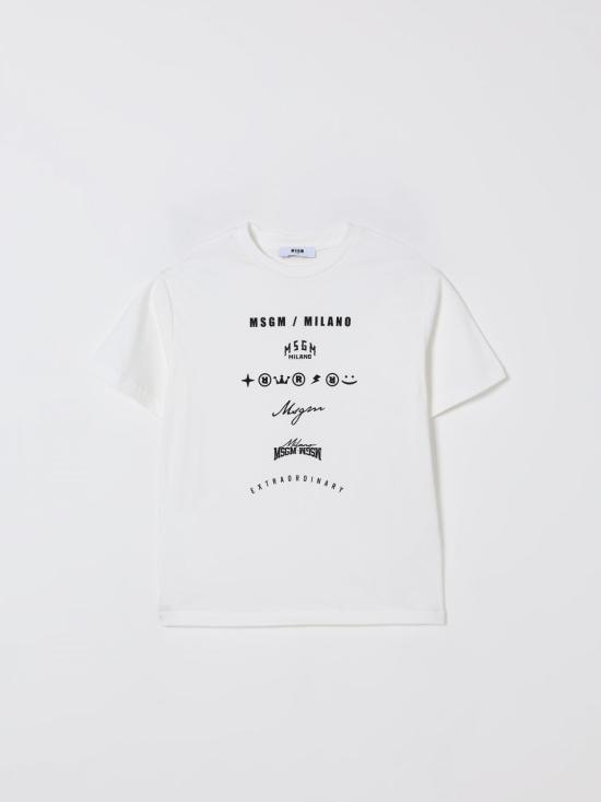 25FW [키즈] 엠에스지엠 티셔츠 F5MSJBTH222 002 White