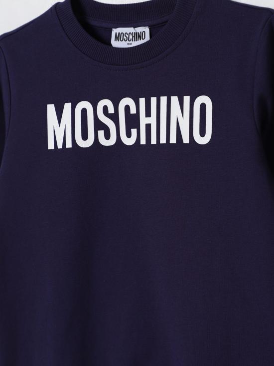 25FW [키즈] 모스키노 풀오버 HUF09ILDA21 40016 Navy - MOSCHINO