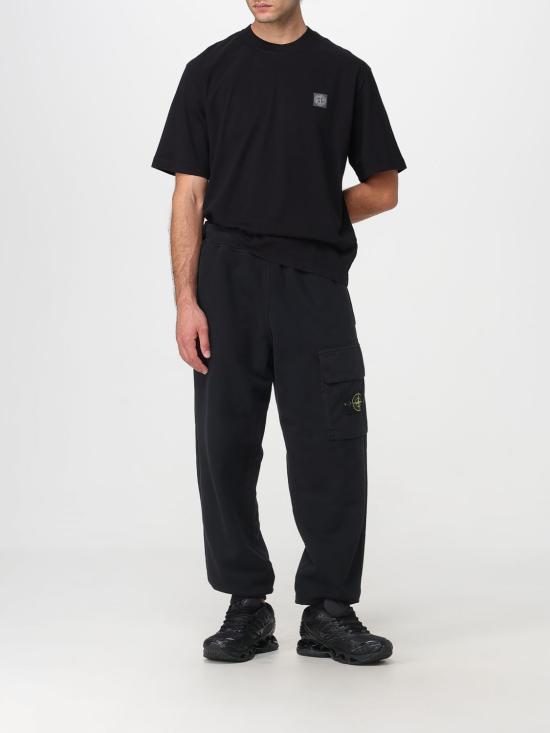 25FW 스톤 아일랜드 반팔 티셔츠 2100025S0115 V0029 Black - STONE ISLAND