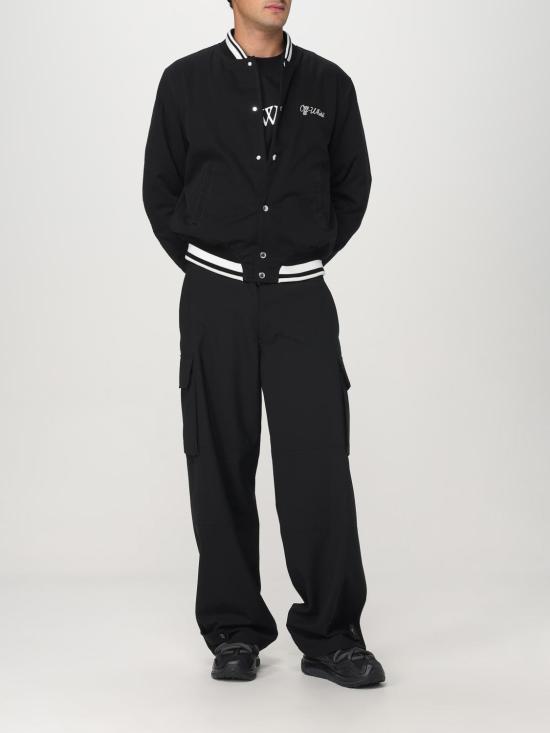 25FW 오프화이트 반팔 티셔츠 OMAA120C99JER008 1001 Black - OFF WHITE