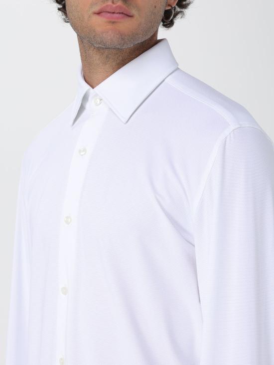 25FW 보스 셔츠 50545163 100 White - BOSS