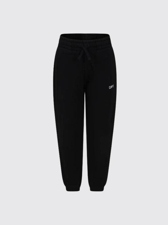 25FW [키즈] 오프화이트 팬츠 OBCH001C99FLE003 1001 Black