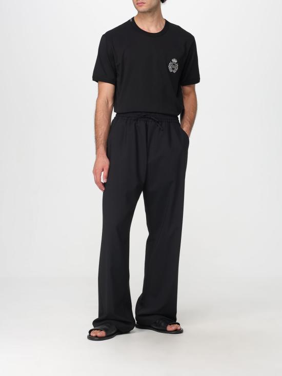 25FW 돌체앤가바나 반팔 티셔츠 G8PV1ZG7PJ6 N0000 Black - DOLCE & GABBANA