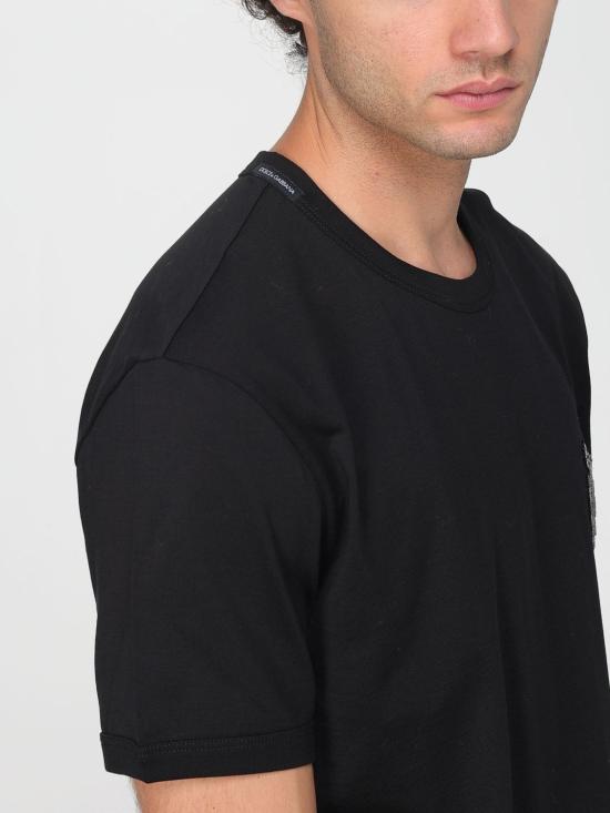 25FW 돌체앤가바나 반팔 티셔츠 G8PV1ZG7PJ6 N0000 Black - DOLCE & GABBANA