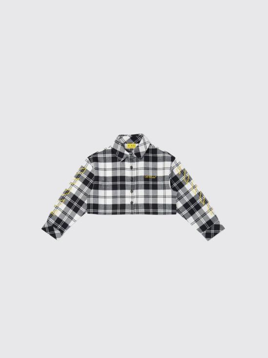 25FW [키즈] 오프화이트 셔츠 OGGA01CF25FAB001 1018 Black