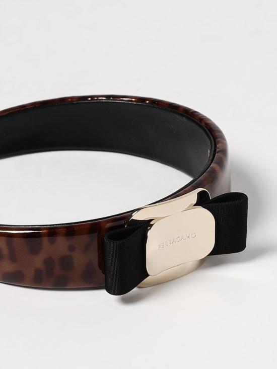 25FW 살바토레 페라가모 헤어 액세서리 340455 786468 001 Brown - SALVATORE FERRAGAMO