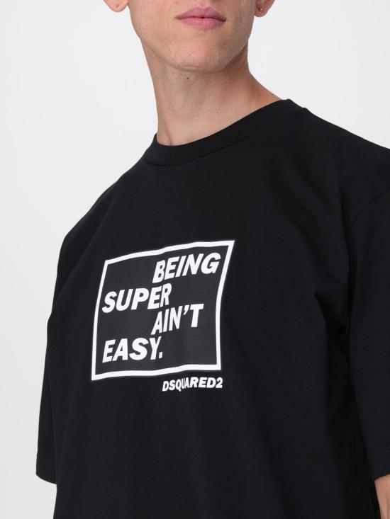 25FW 디스퀘어드2 반팔 티셔츠 S71GD1610D20020 900 Black - DSQUARED2