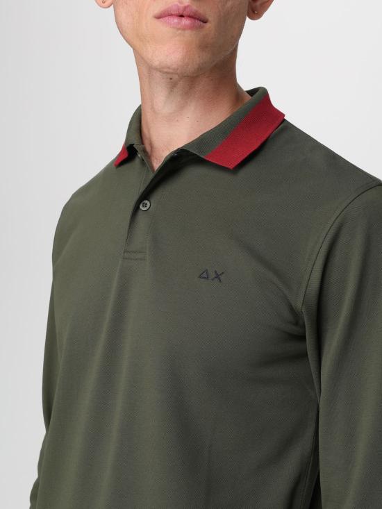 25FW 썬 68 폴로 티셔츠 A45103 74 Military - SUN 68