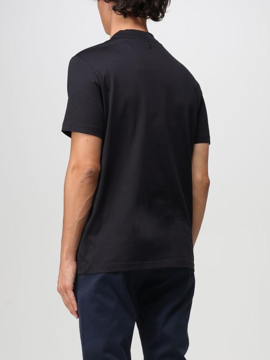 25FW 돈답 반팔 티셔츠 US363JF0271UZUL4W 999 Black - DONDUP