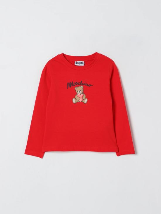 25FW [키즈] 모스키노 티셔츠 HDO010LBA11 50109 Red