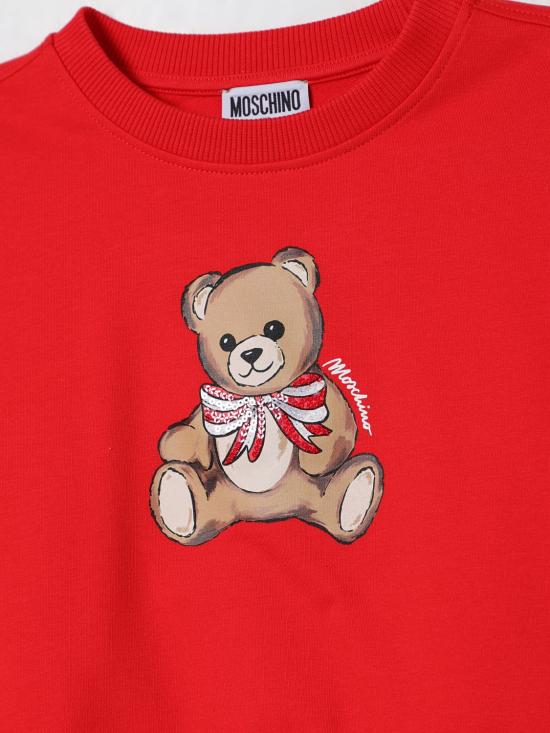 25FW [키즈] 모스키노 풀오버 HDF06GLDA16 50109 Red - MOSCHINO