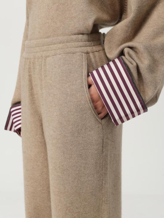 25FW 브루넬로 쿠치넬리 팬츠 M12709899P C077 Brown - BRUNELLO CUCINELLI