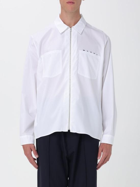 25FW 마르니 셔츠 CUMU0297P0USCT88 LOW01 White